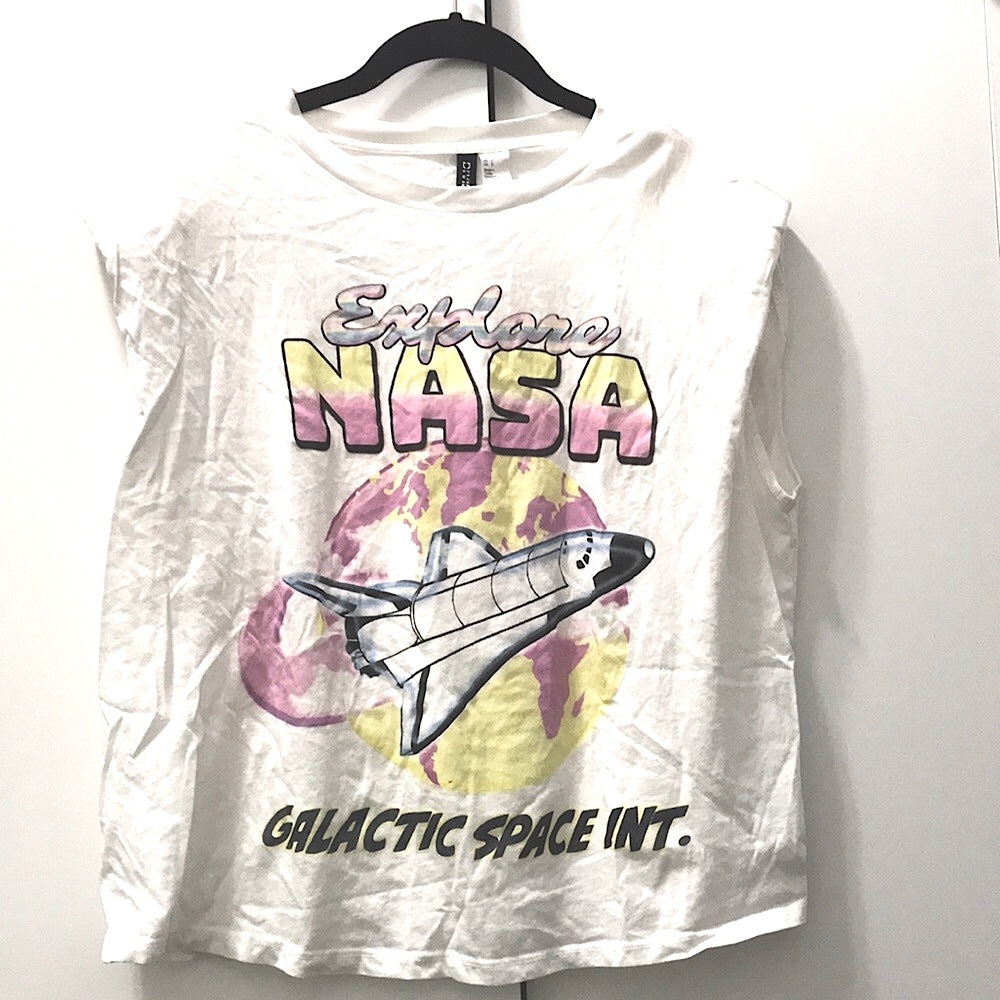3 for $15 NASA Shoulder Pad Sleeveless T-Shirt